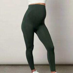 Blanqi Everyday Maternity Belly Rise Semi Cropped Leggings